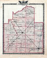 Christian County Map, Illinois State Atlas 1876